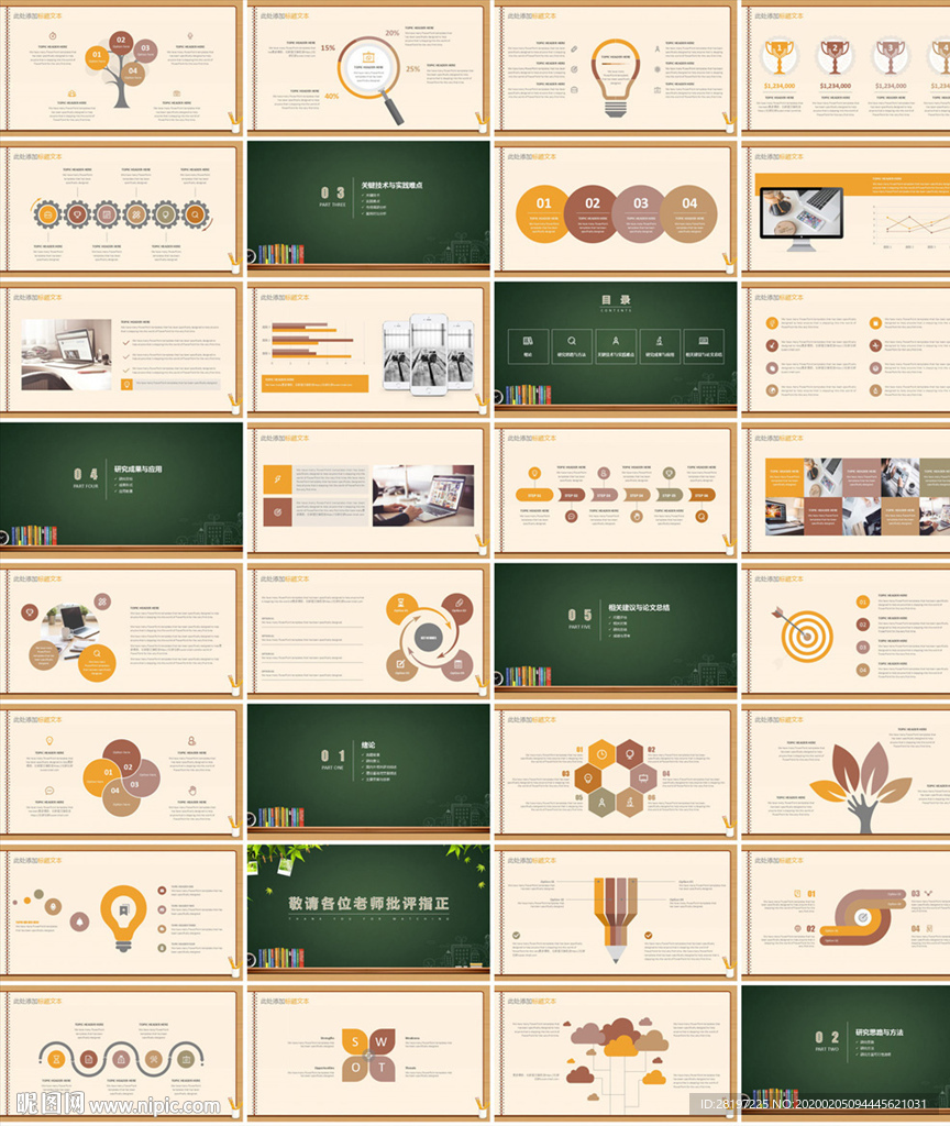 新型创意PPT整套模板下载