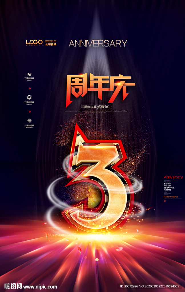 3周年图片