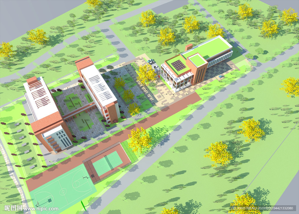 小学草图SU模型