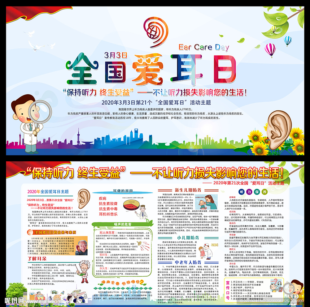 2020年全国爱耳日展板
