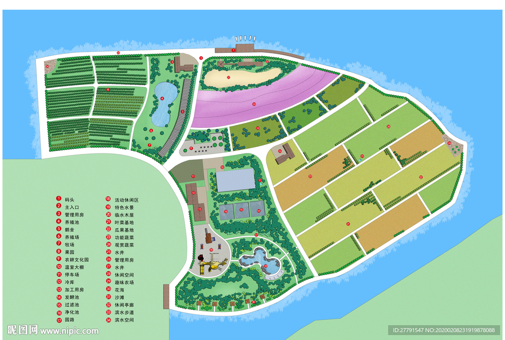 生态餐厅种植平面图