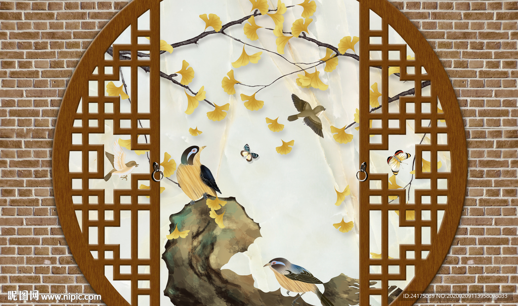 中式背景墙