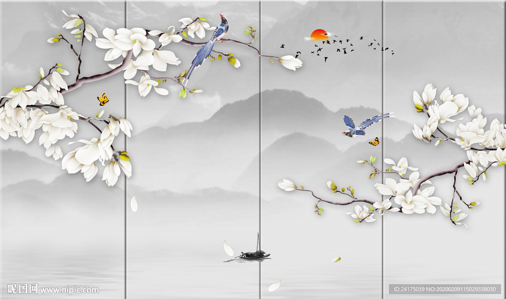 中式背景墙