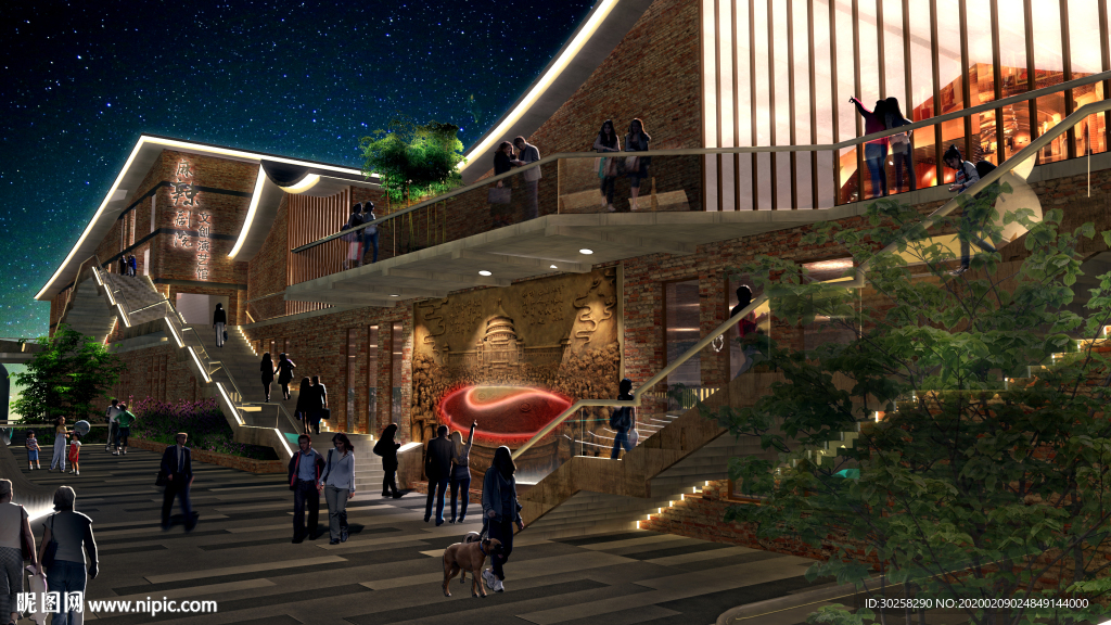 火锅浮雕文旅景墙