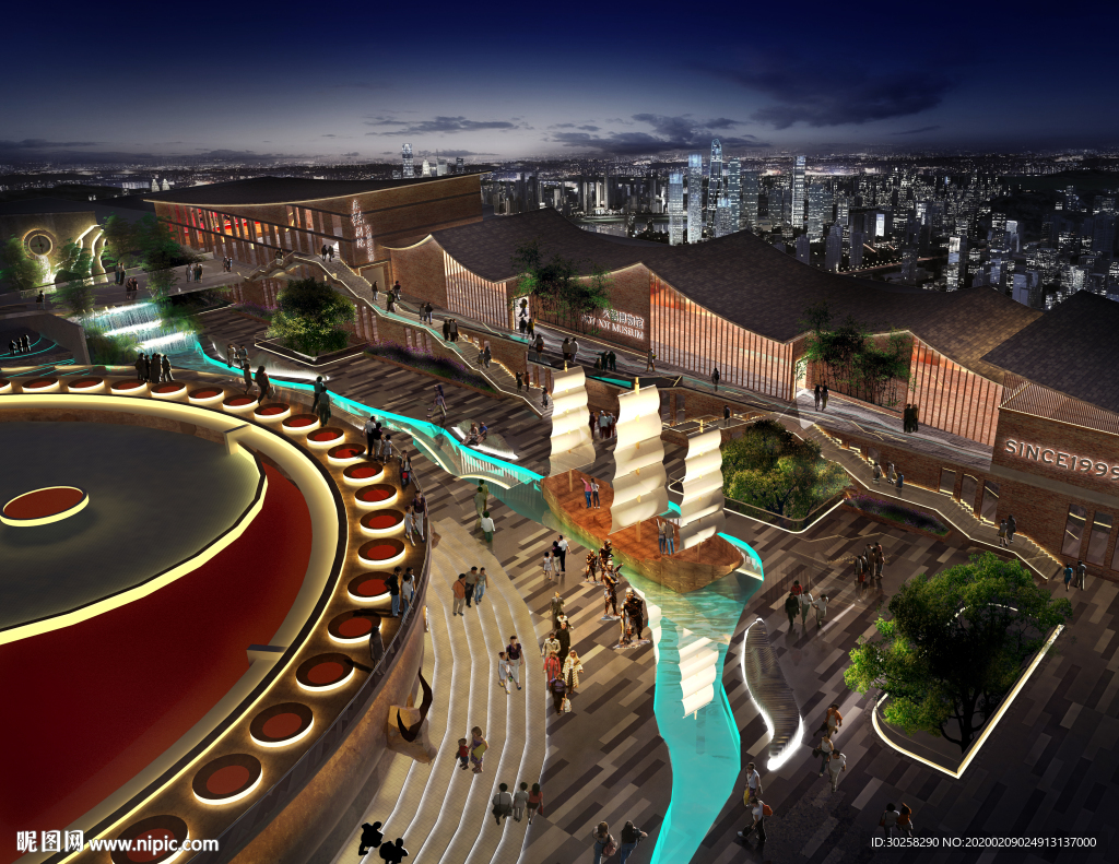 文旅火锅建筑效果图