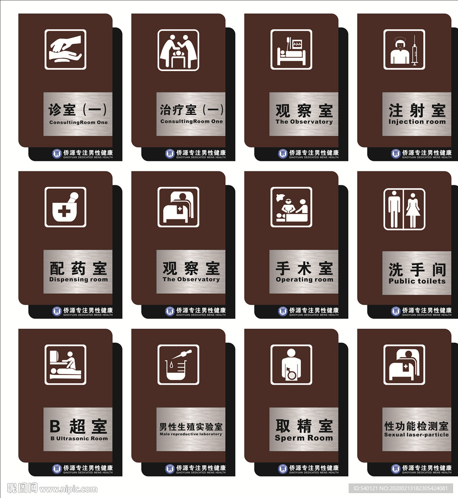 医院科室牌 科室简易图