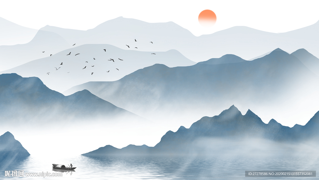 国画山水画 国画山水素材 意境