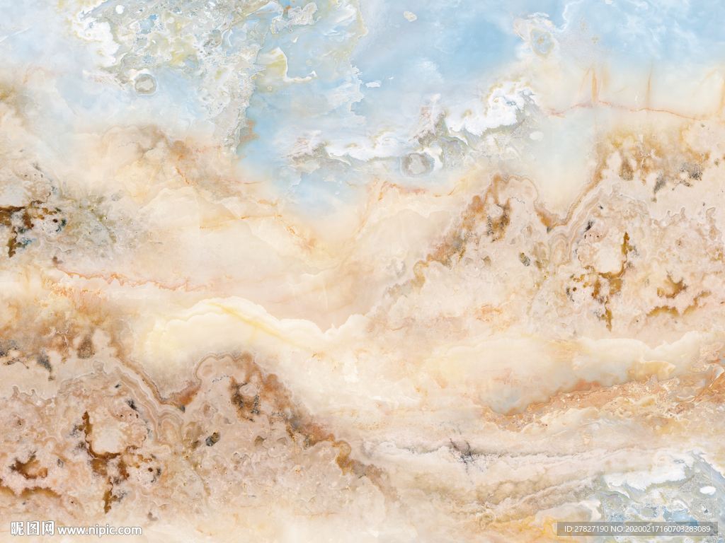 雪域之光 大理石纹 蓝天白云