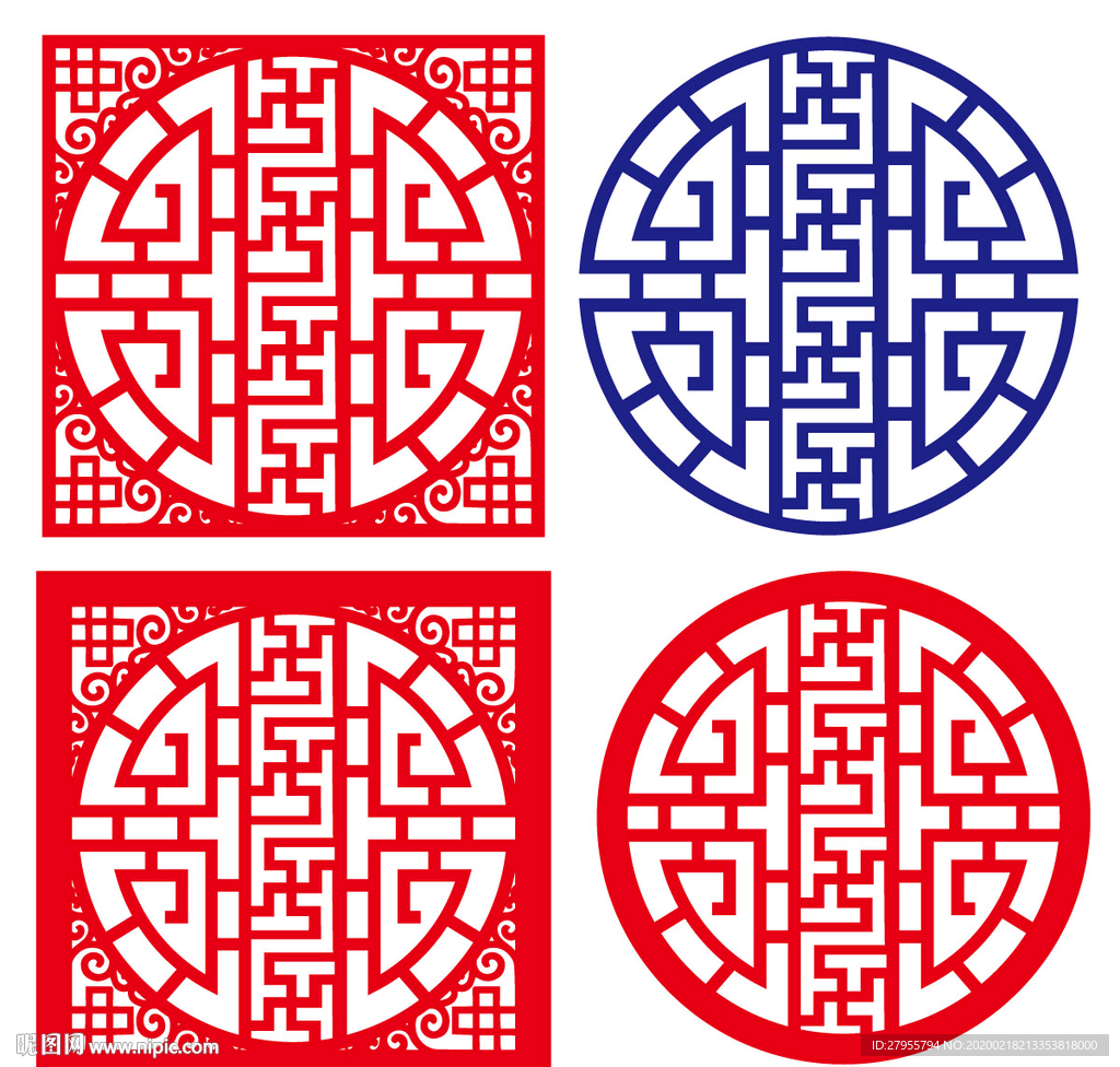 传统花窗设计
