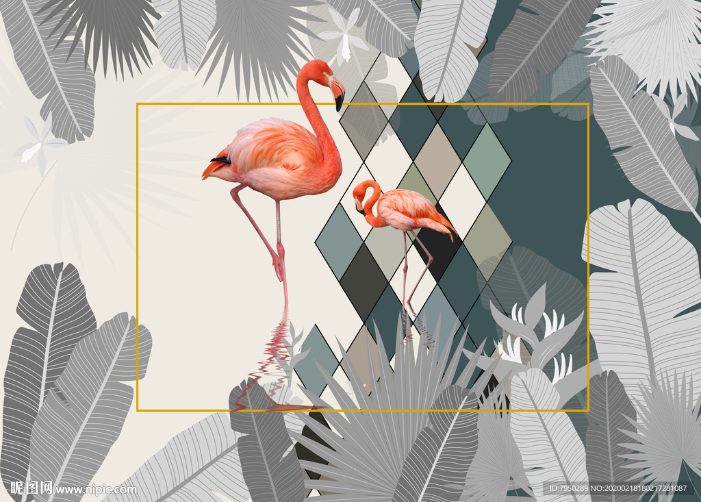 北欧轻奢装饰背景墙