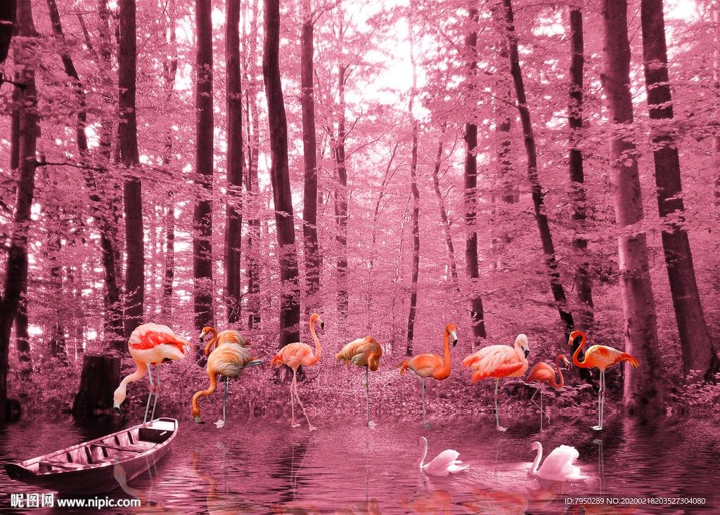 网红拍照背景墙墙画