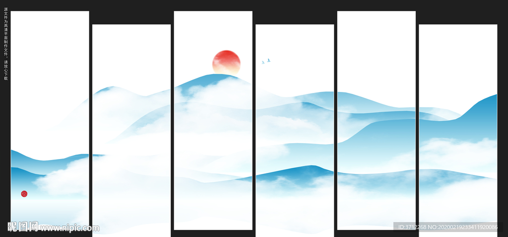 线条纹理饰画