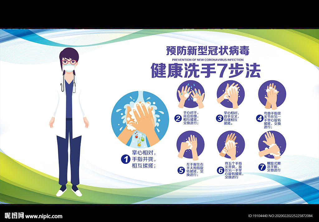 健康洗手7步法