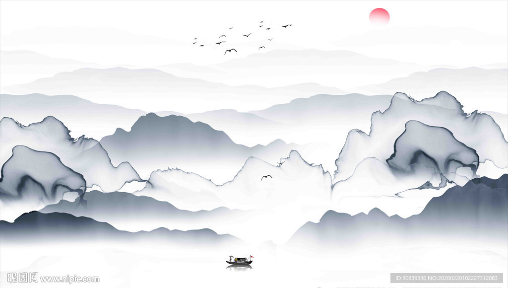 新中式山水画