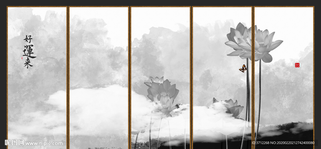 古典荷花画