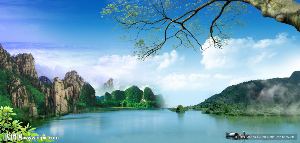 风景画 山水风景画