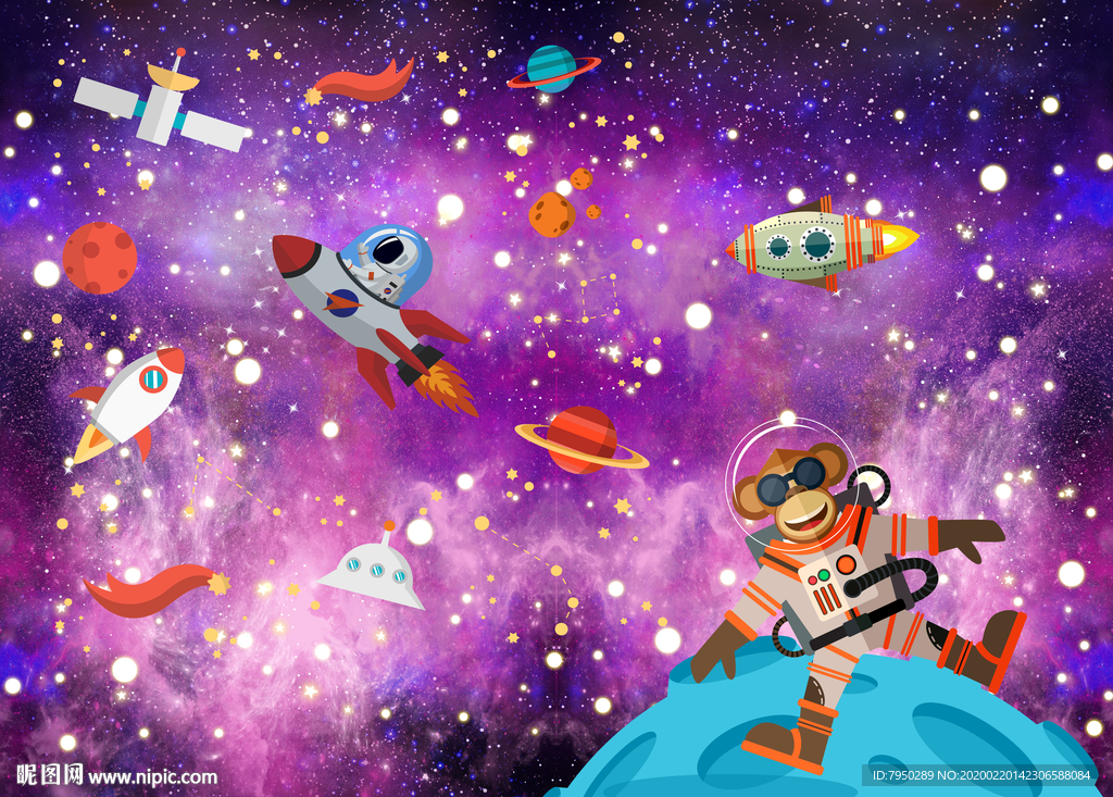 卡通儿童房背景墙