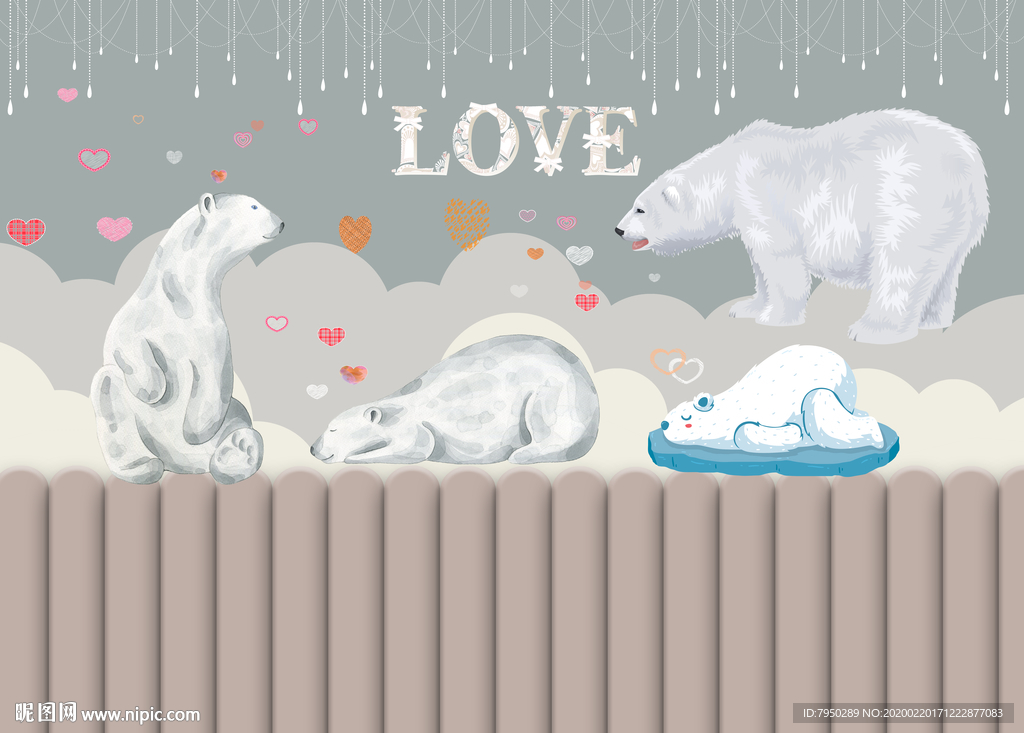 卡通儿童房背景墙儿童房背景墙