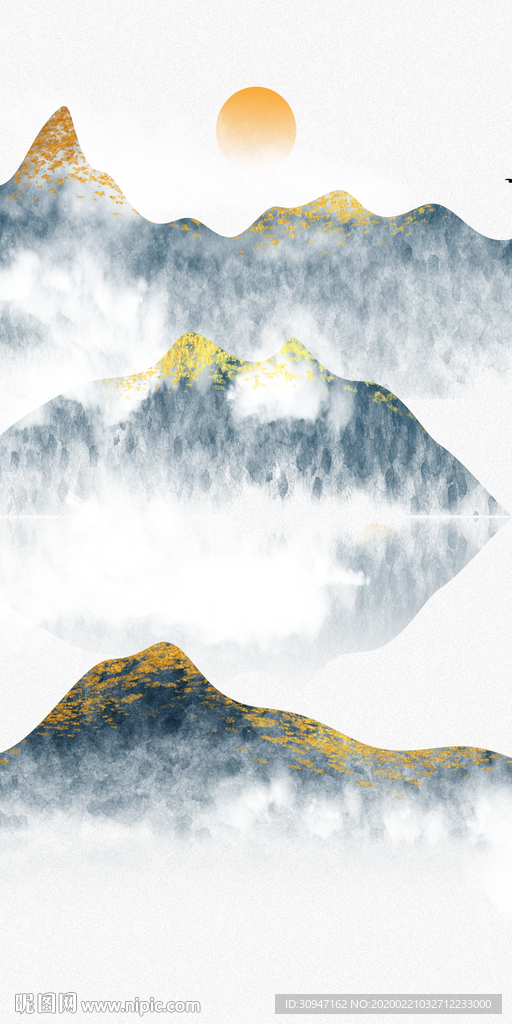 家居中式玄关挂画 TIF分层