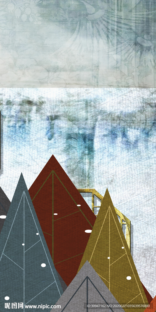 欧式 高清玄关画 tif分层