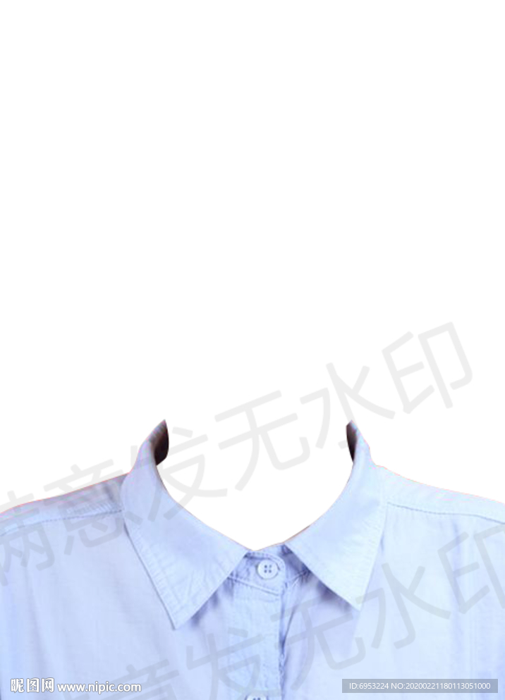 蓝色衬衫模板psd