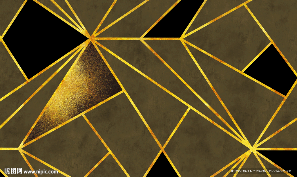 金线高端奢华画 tif分层