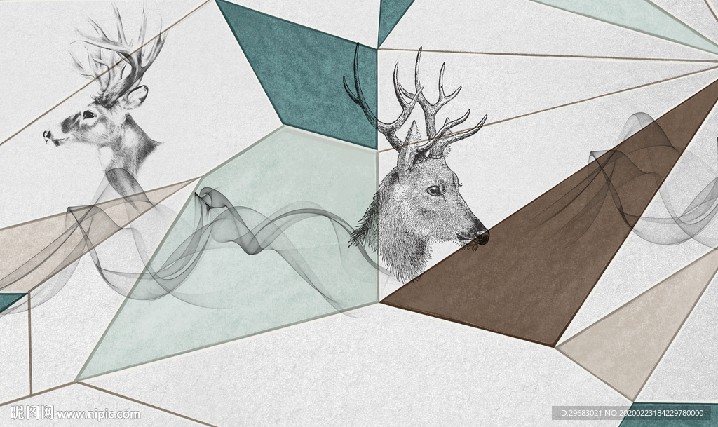 精品装饰奢华画 tif分层