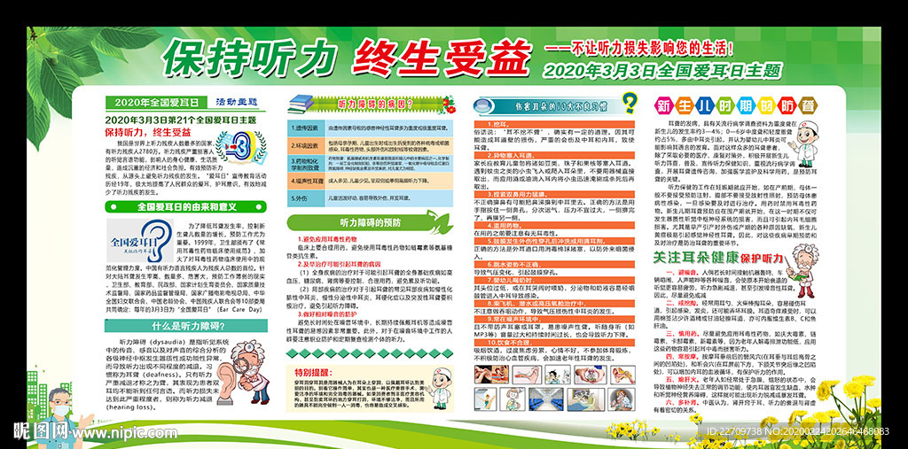 2020全国爱耳日宣传栏