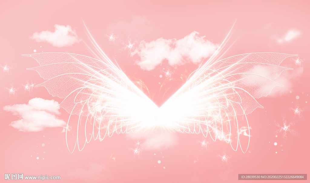 网红翅膀背景墙