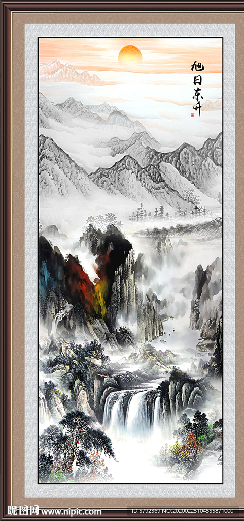 水墨画水墨画山水