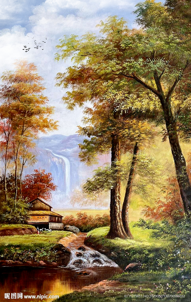 山水风景油画