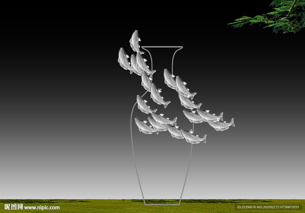 花瓶创意 抽象雕塑