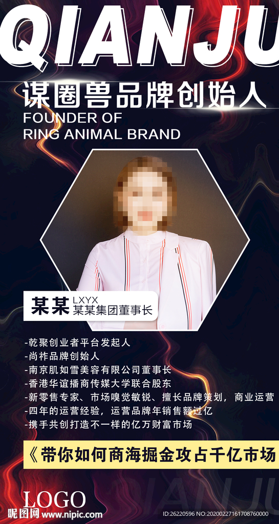 形象介绍海报