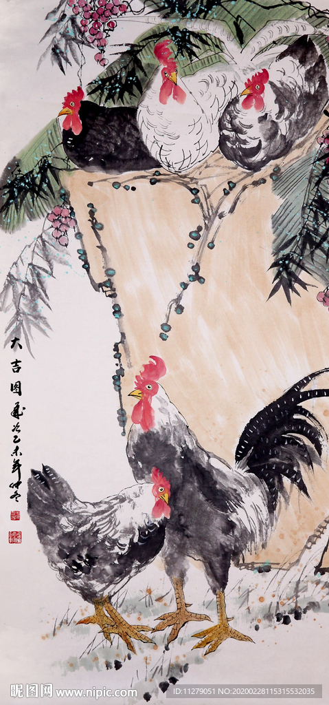 一群鸡