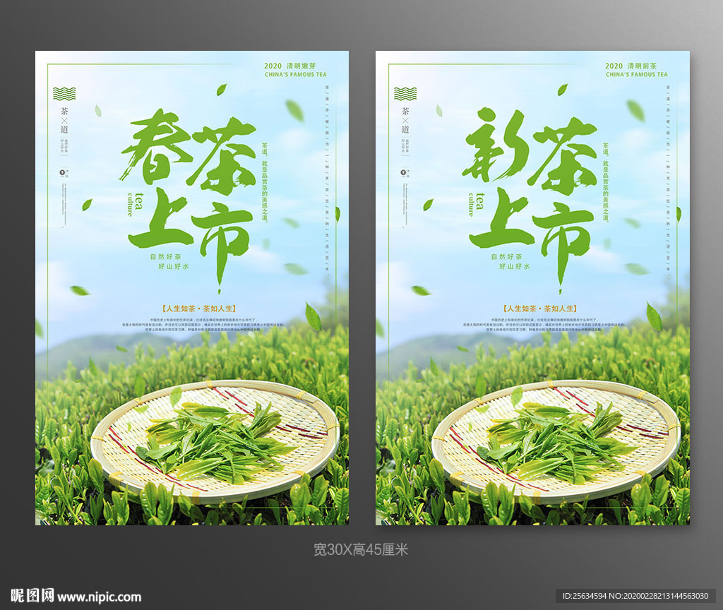 春茶上市宣传海报