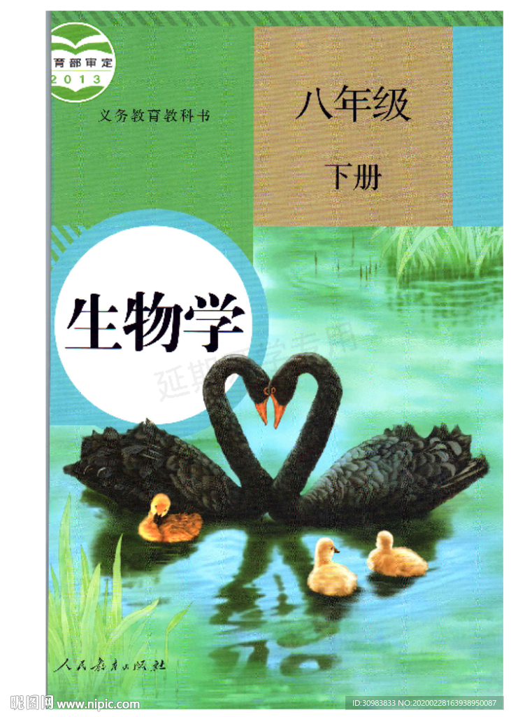 初中生物 八年级下册 人教版