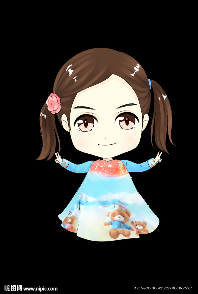 原创Q版 PSD精细分层人物