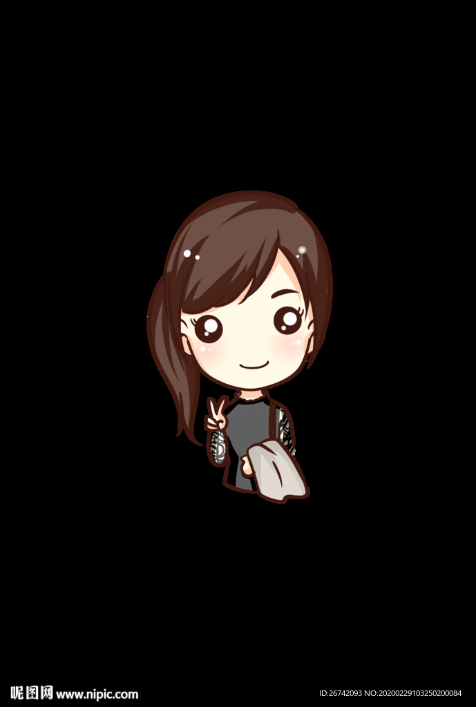 原创Q版 PSD精细分层人物