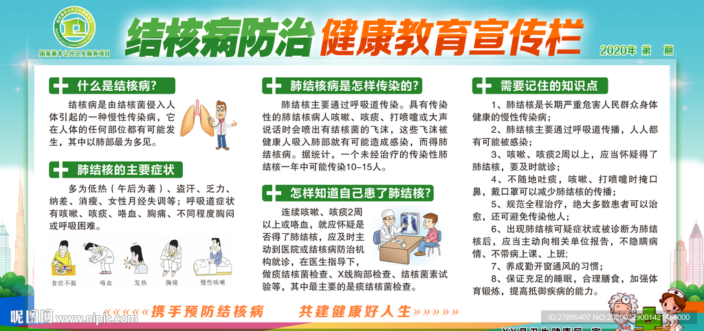 结核病防治 健康教育宣传栏