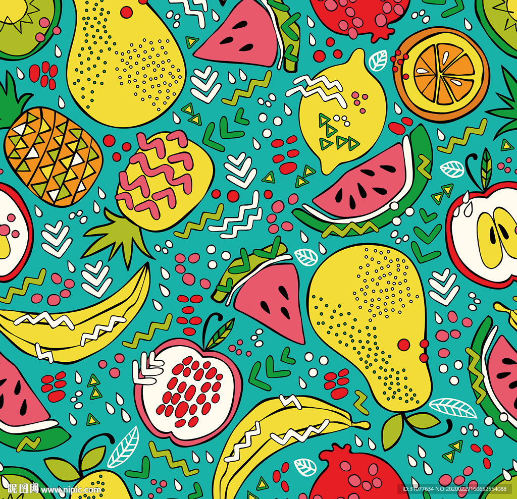 水果印花图案