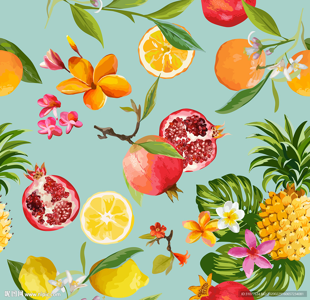 水果印花图案