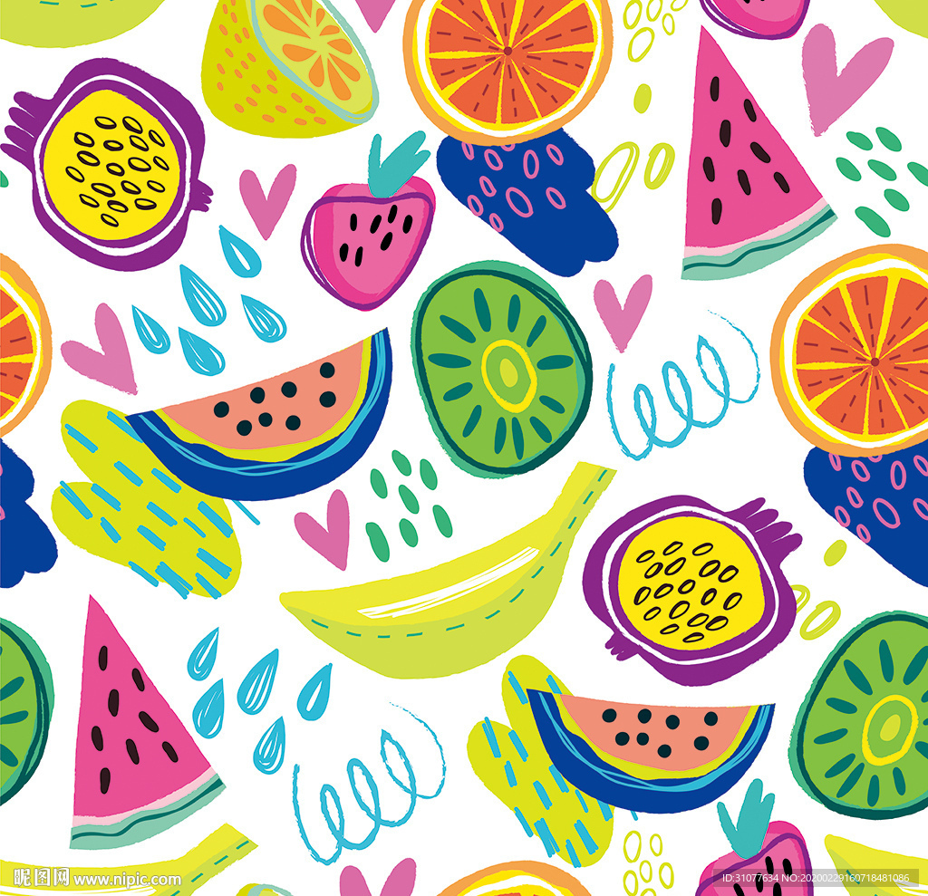 水果印花图案