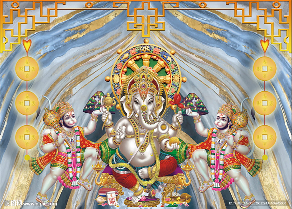 新中式轻奢背景墙