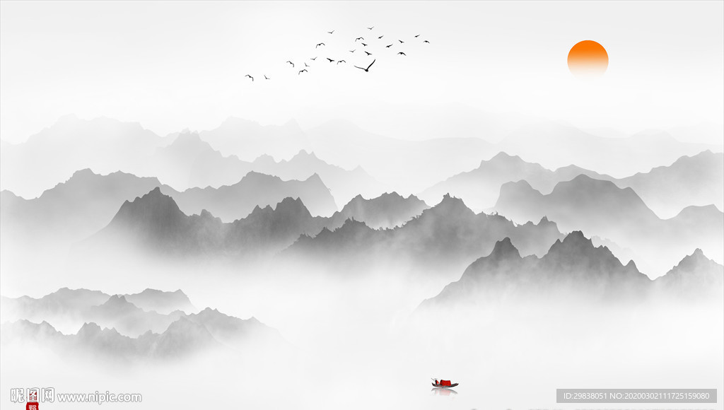 水墨画