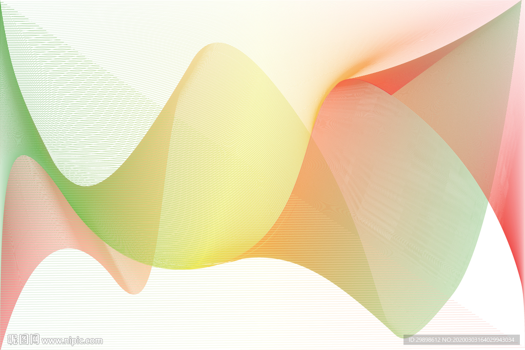 矢量图渐变彩色线条波纹背景图