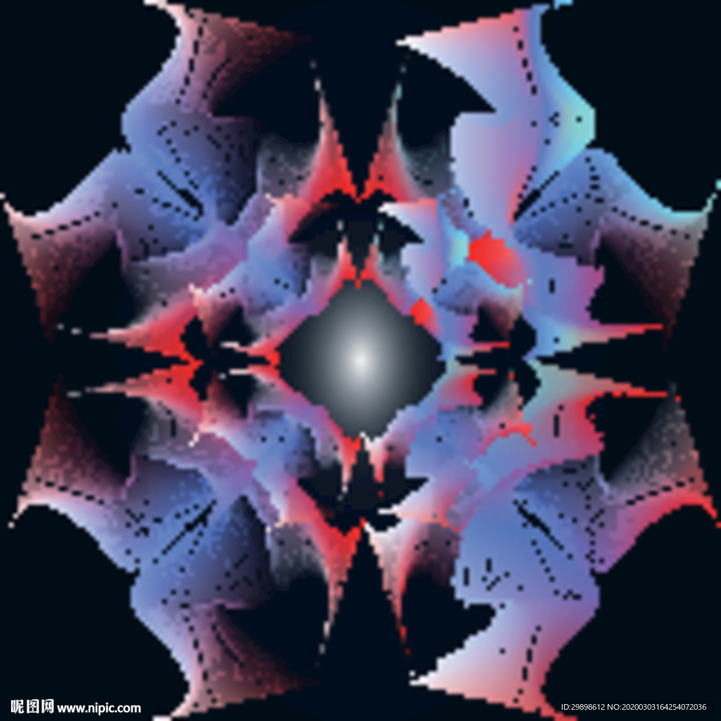 矢量图渐变彩色线条波纹背景图