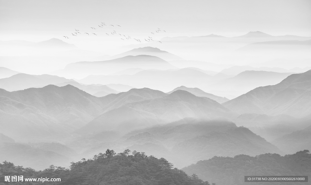 新中式山水画
