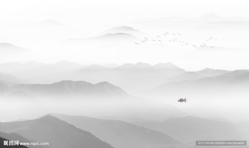 新中式山水画