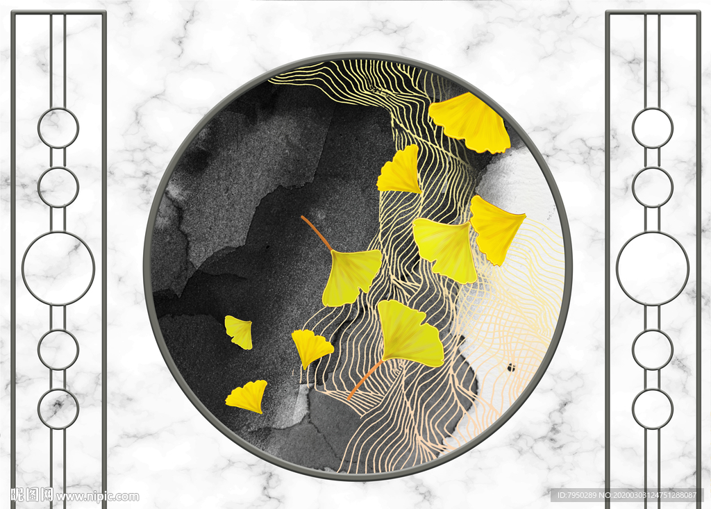 新中式轻奢背景墙