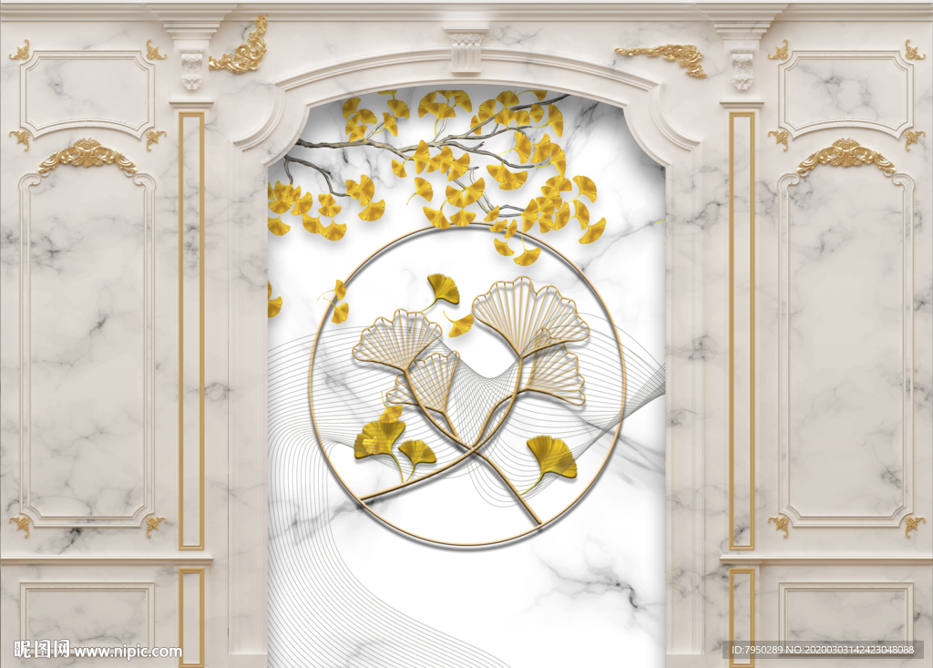 欧式集成墙板背景墙